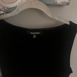 black velvet Ellen Tracy sleeveless tunic. Jut in time for the holidays!!